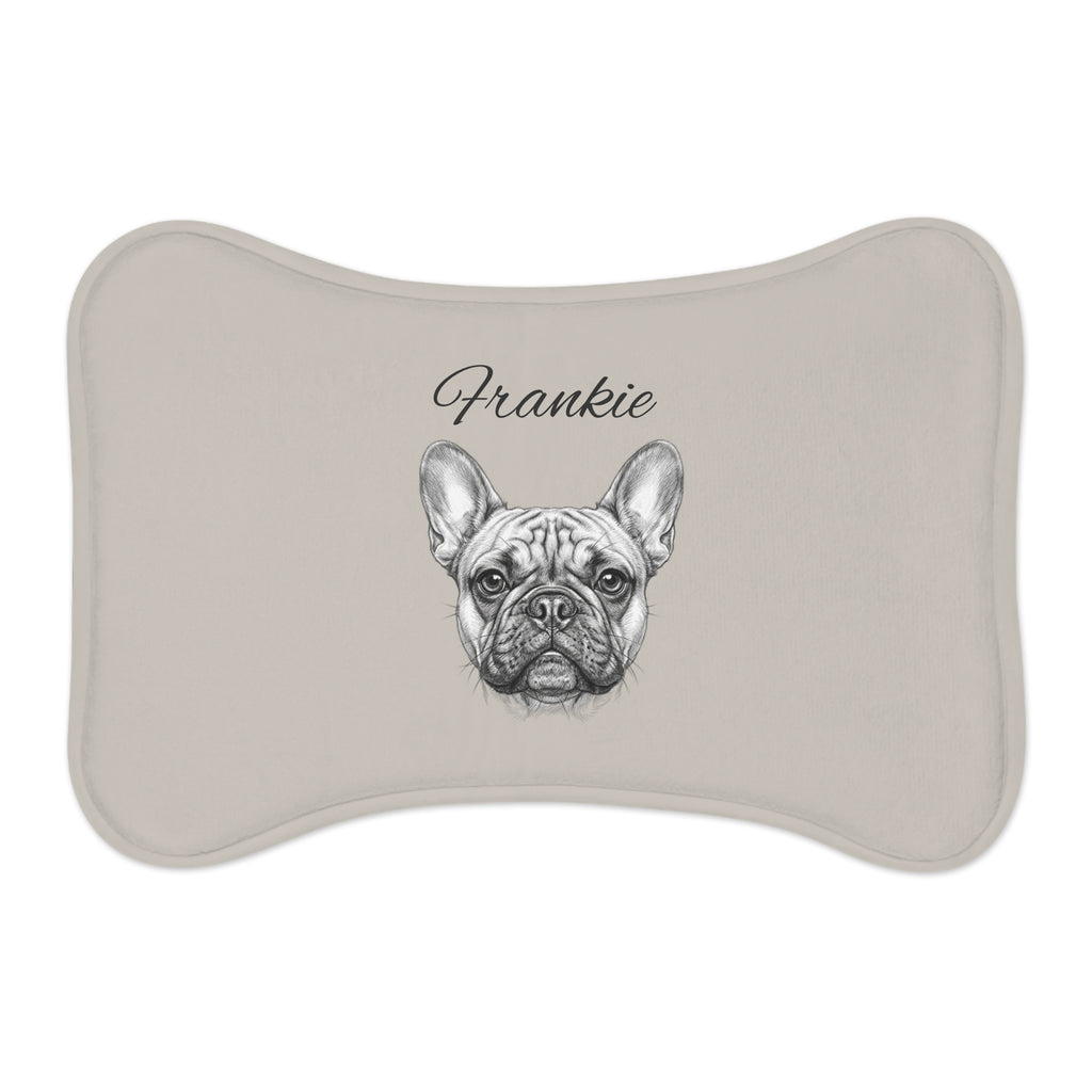 Personalized French Bulldog Name Tag | Custom Engraved Bone Pet Tag | Frenchie Dog Mom Gift