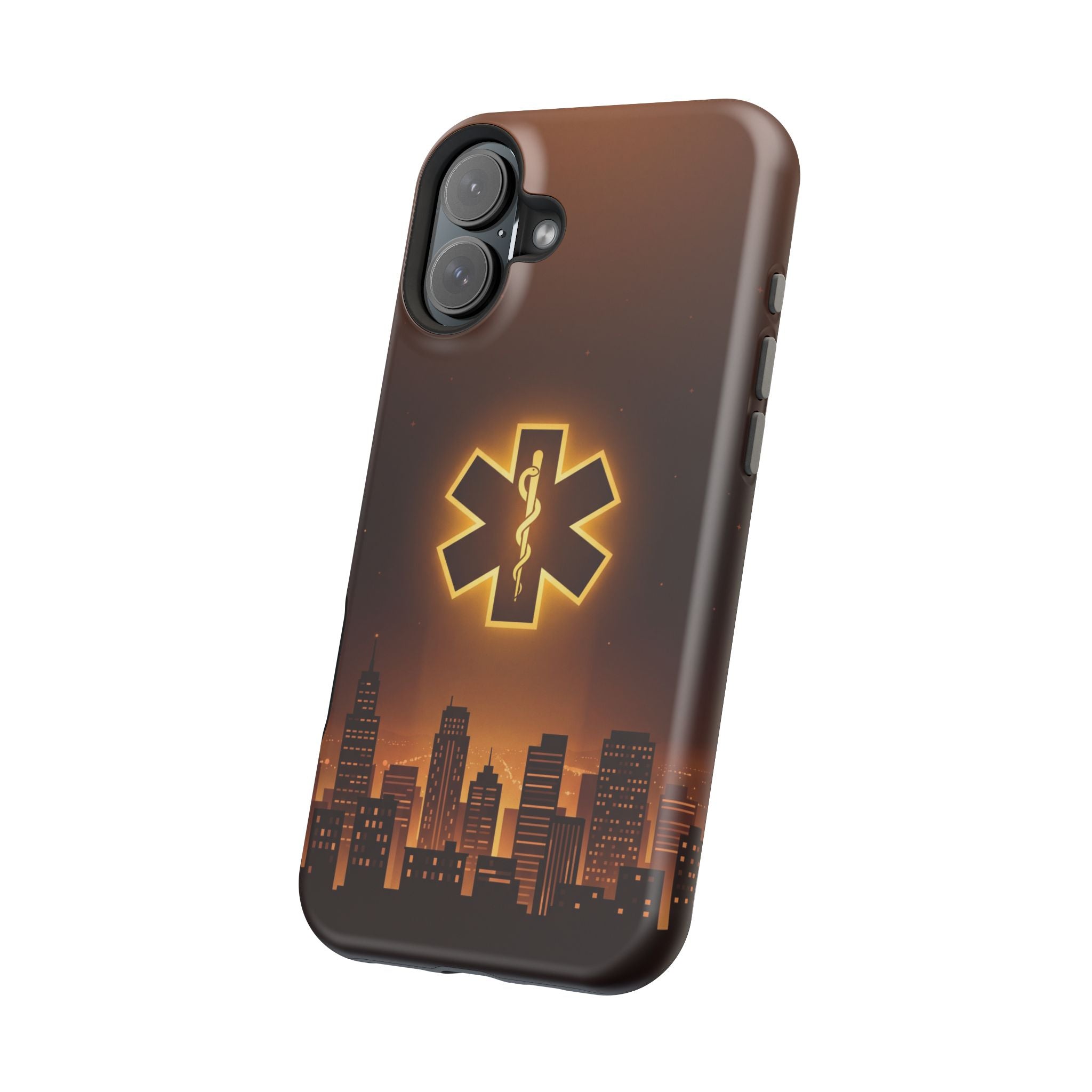 Paramedic/EMT Skyline Phone Case — Magnetic Wireless Charging Cover