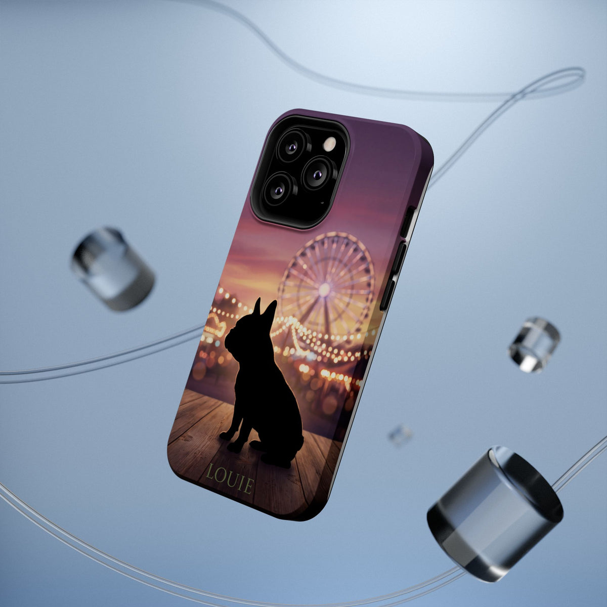 Personalized French Bulldog Carnival Nights Phone Case — Wireless Charging Cover