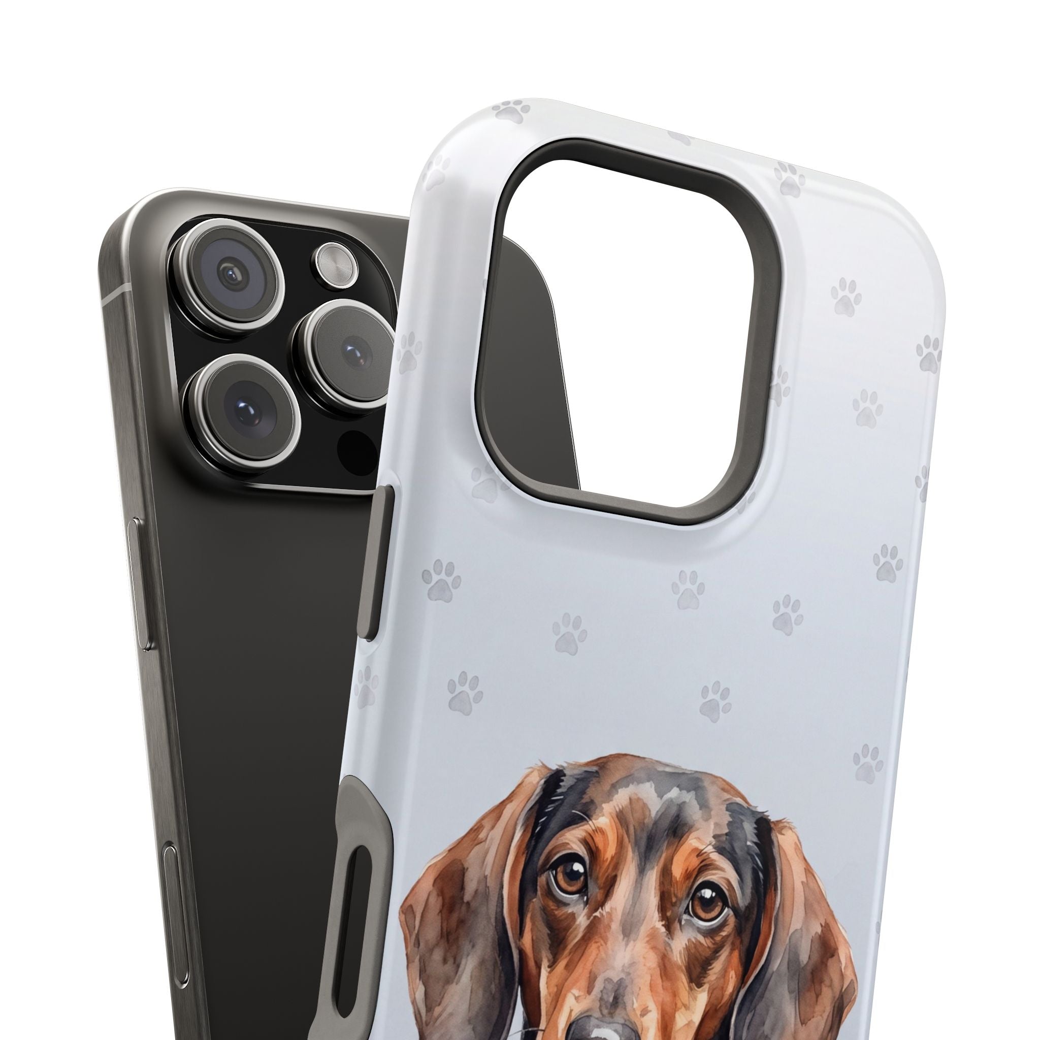 Dachshund Phone Case — Impact-Resistant Wireless Charging Cover