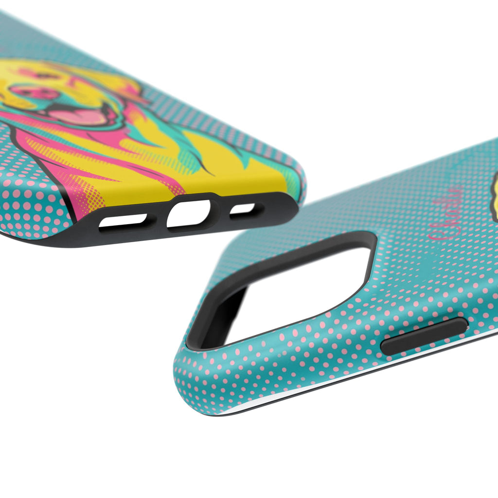 Personalized Pop Art Labrador Phone Case — Tough Magnetic Case with Wireless Charging