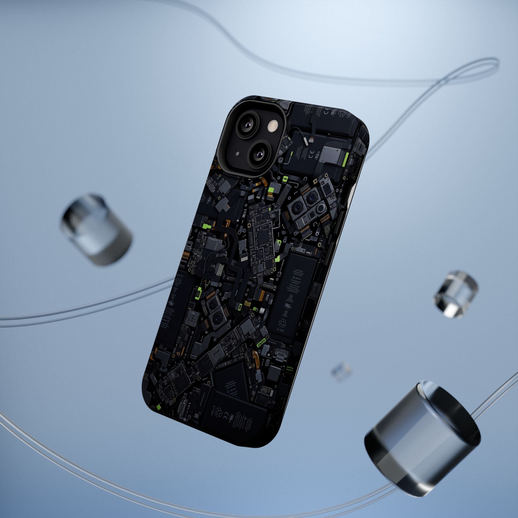 Circuit Core Phone Case — Motherboard Print Wireless Charging Cover