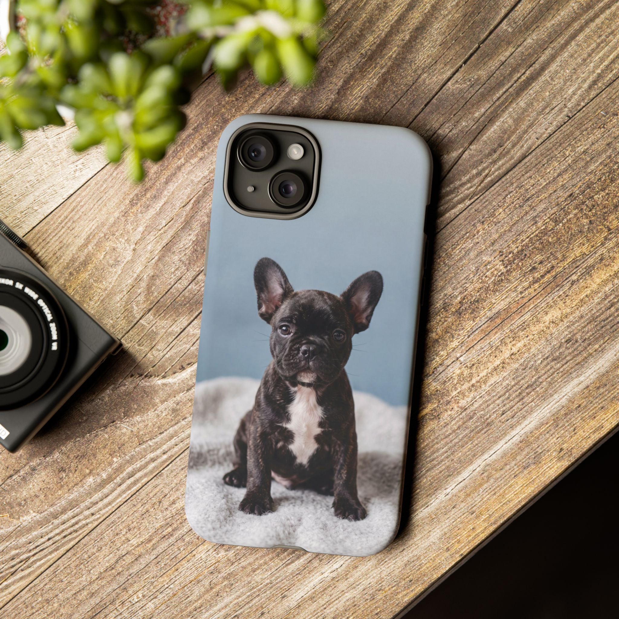 French Bulldog Puppy Phone Case | Adorable Brindle Frenchie Portrait | Samsung & iPhone
