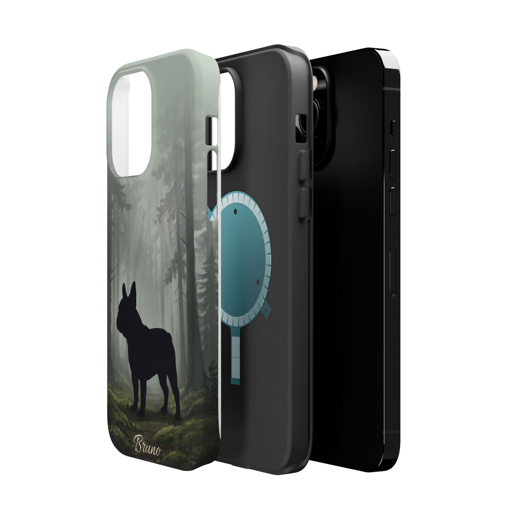 Personalized French Bulldog Misty Forest Phone Case — Wireless Charging Cover
