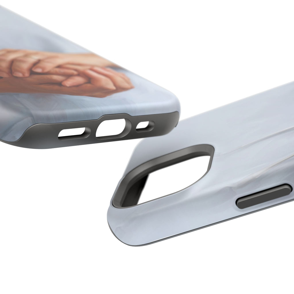 Impact-Resistant Phone Case — Caring Hands Wireless Charging Cover