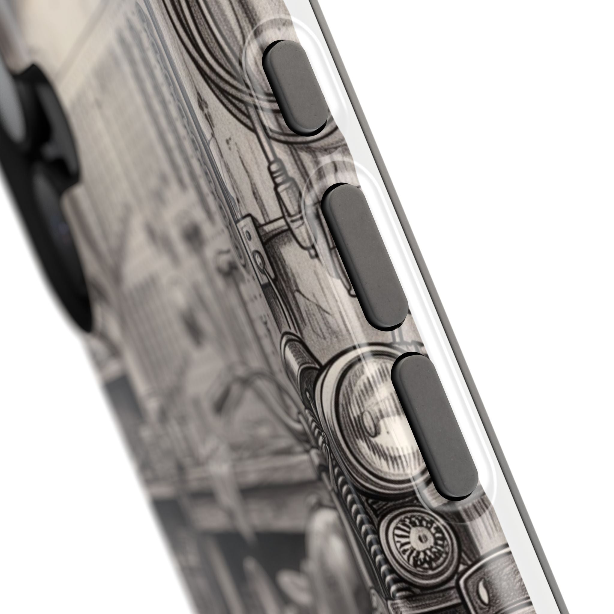 Personalized French Bulldog Vintage Street Phone Case — Wireless Charging Cover