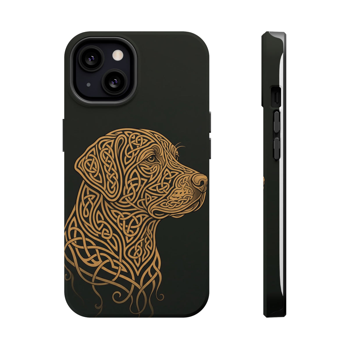 Celtic Knotwork Labrador Phone Case — Tough Magnetic Case with Wireless Charging