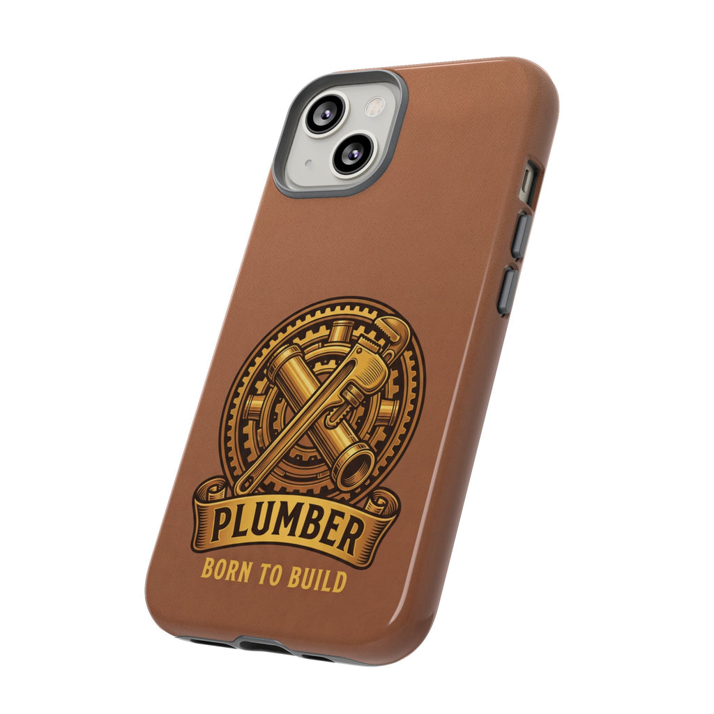 Plumber Born to Build Leather Phone Case - Samsung & iPhone Series