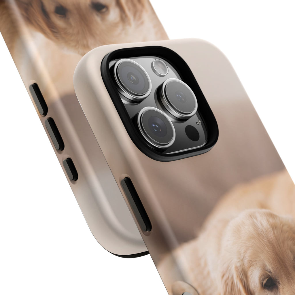 Sleepy Golden Retriever Puppy Phone Case | Cozy Cuddly Puppy Portrait | Samsung & iPhone