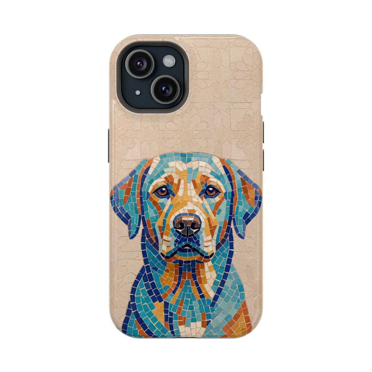 Colorful Labrador Art Phone Case — Tough Magnetic Case with Wireless Charging