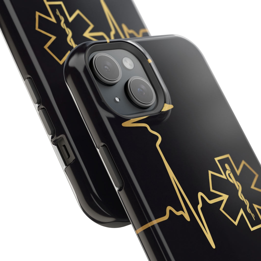 Paramedic/EMT Heartbeat Line Phone Case — Magnetic Wireless Charging Cover