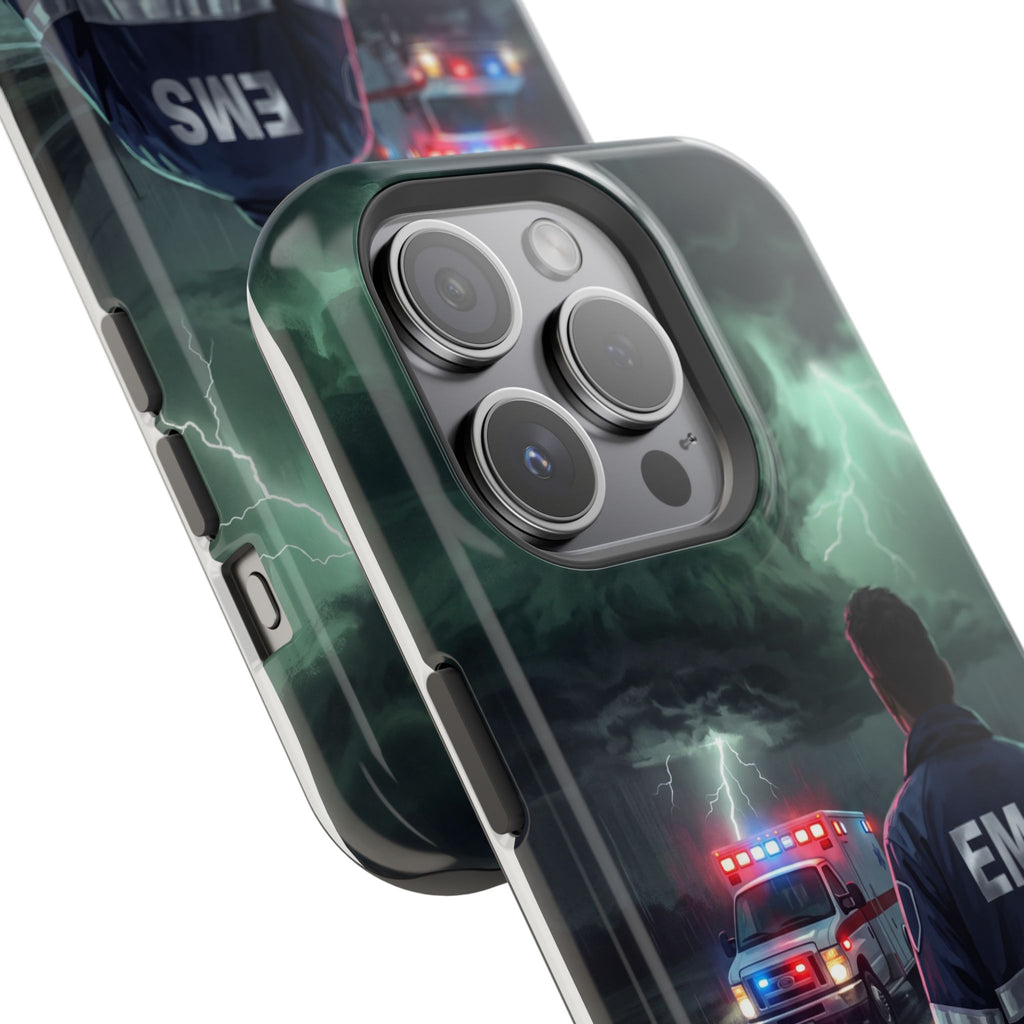 EMS Green Storm City Phone Case — Magnetic Wireless Charging Cover