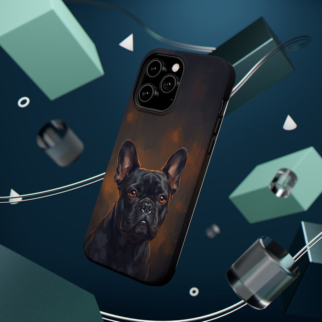 French Bulldog Portrait Phone Case — Impact-Resistant Wireless Charging Cover