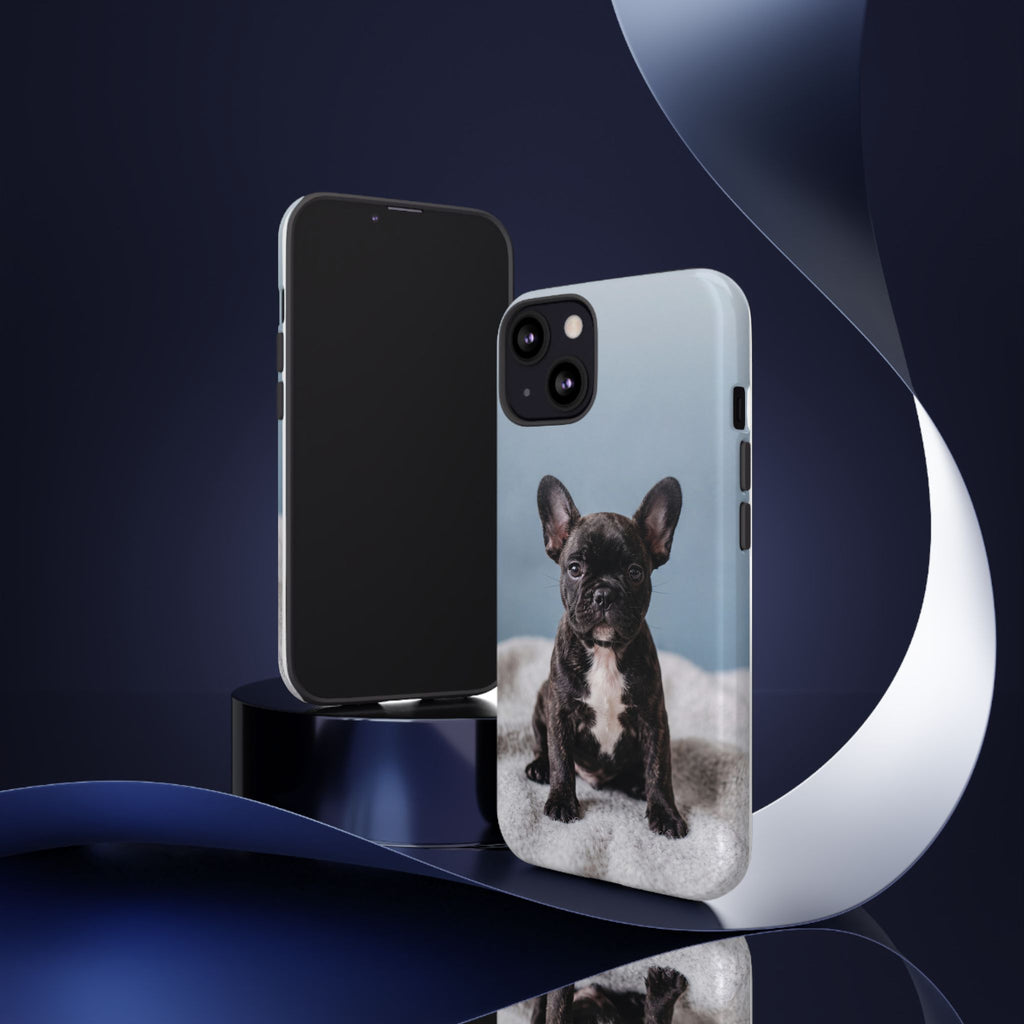 French Bulldog Puppy Phone Case | Adorable Brindle Frenchie Portrait | Samsung & iPhone