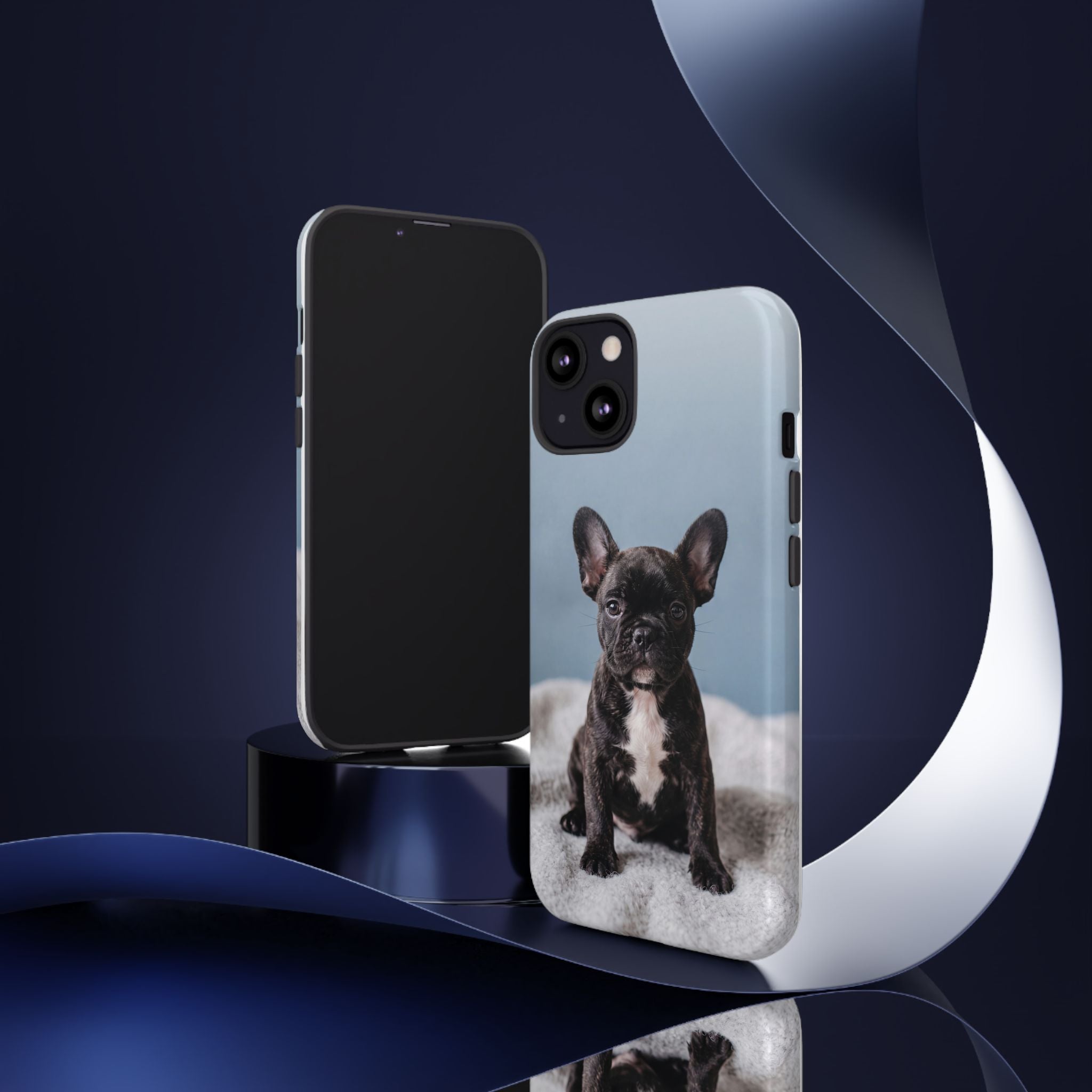 French Bulldog Puppy Phone Case | Adorable Brindle Frenchie Portrait | Samsung & iPhone