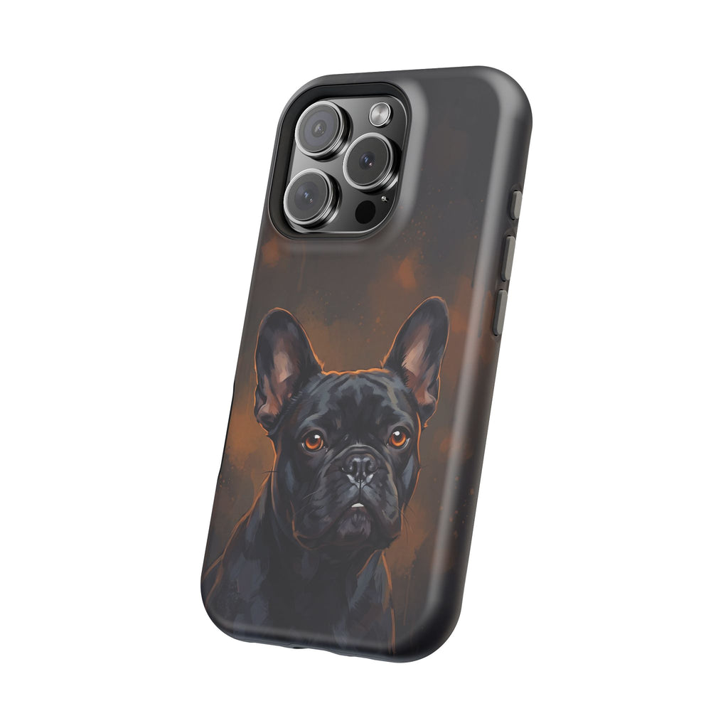 French Bulldog Portrait Phone Case — Impact-Resistant Wireless Charging Cover