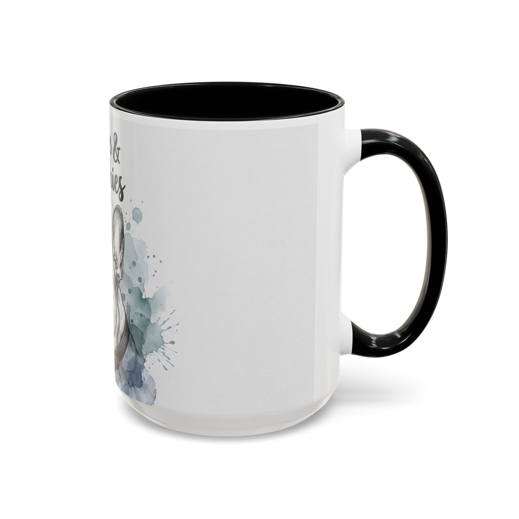 Coffee & Frenchies Mug | French Bulldog Lover Gift | Watercolor Dog Mug