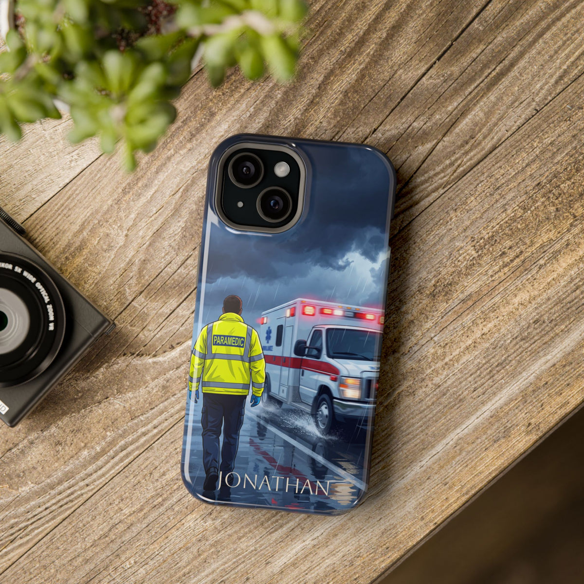 Personalized EMS Storm Phone Case — Wireless Charging Cover