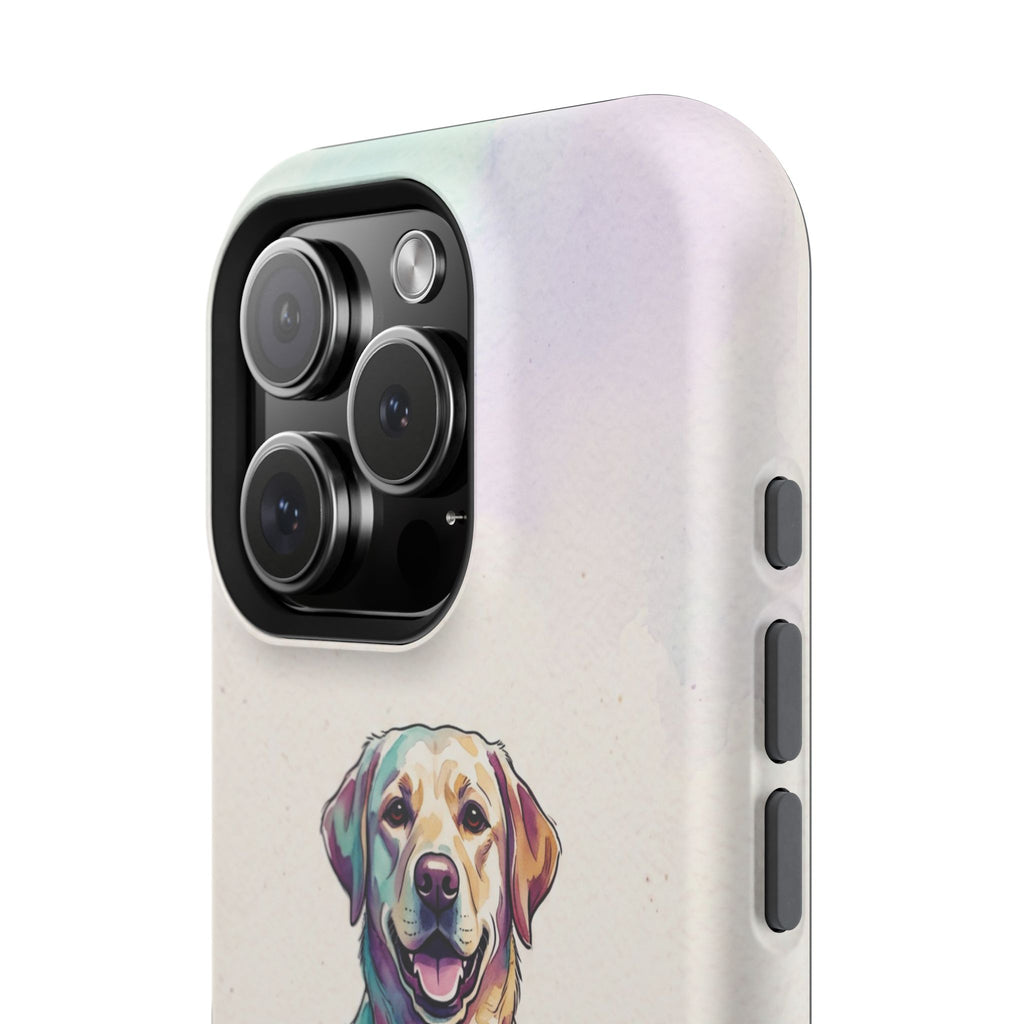 Watercolor Labrador Phone Case — Tough Magnetic Case with Wireless Charging