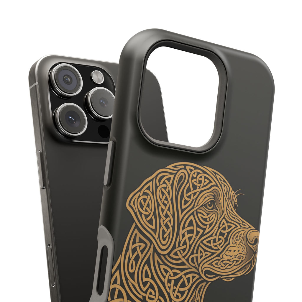 Celtic Knotwork Labrador Phone Case — Tough Magnetic Case with Wireless Charging