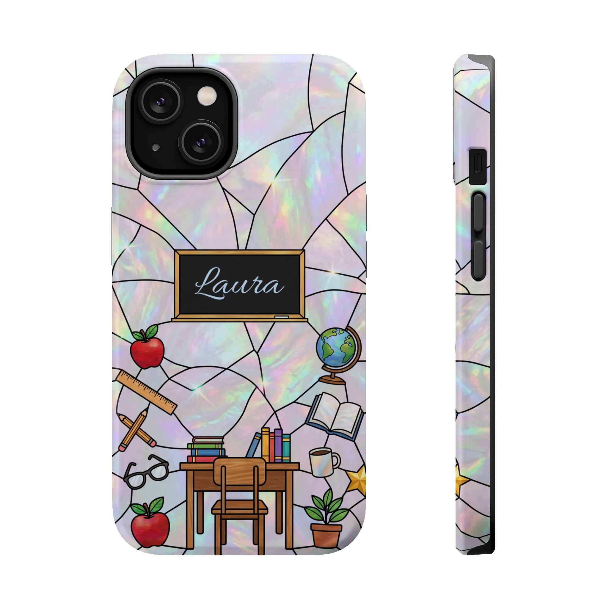 Personalized Teacher Phone Case — Impact-Resistant Wireless Charging Cover