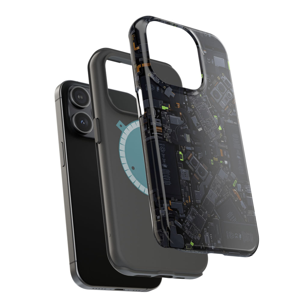 Circuit Core Phone Case — Motherboard Print Wireless Charging Cover