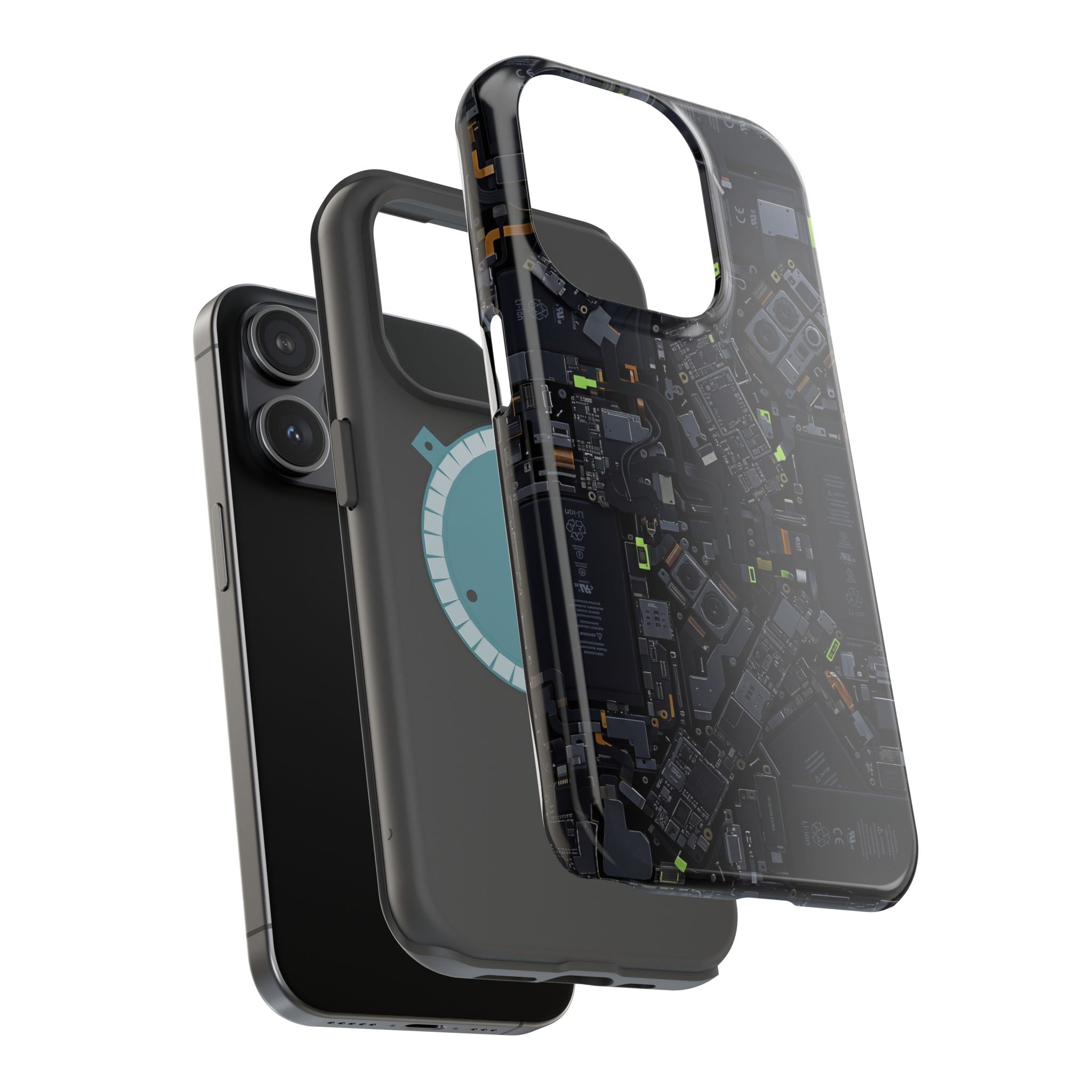 Circuit Core Phone Case — Motherboard Print Wireless Charging Cover