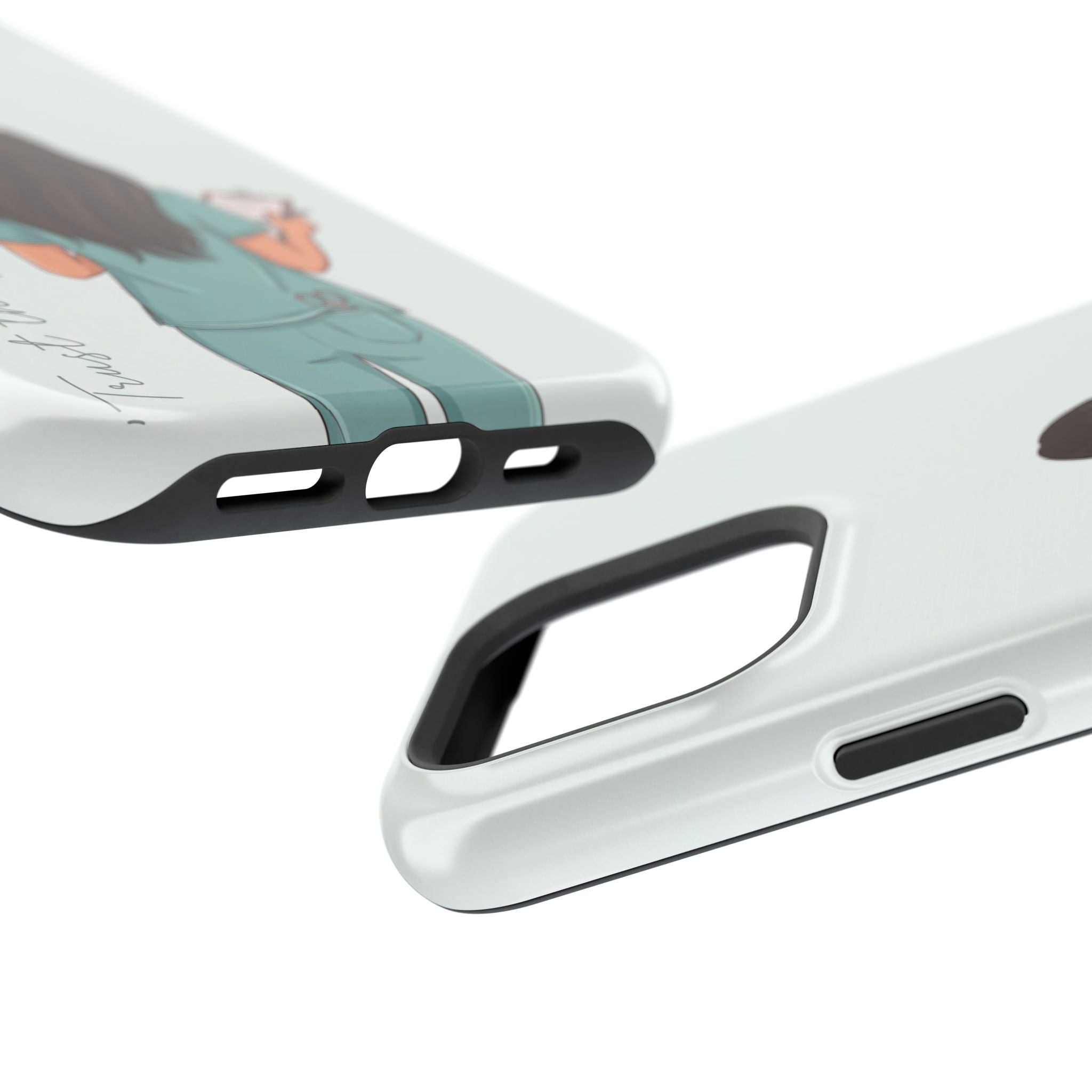 Nurse Illustration Phone Case — Impact-Resistant Wireless Charging Cover