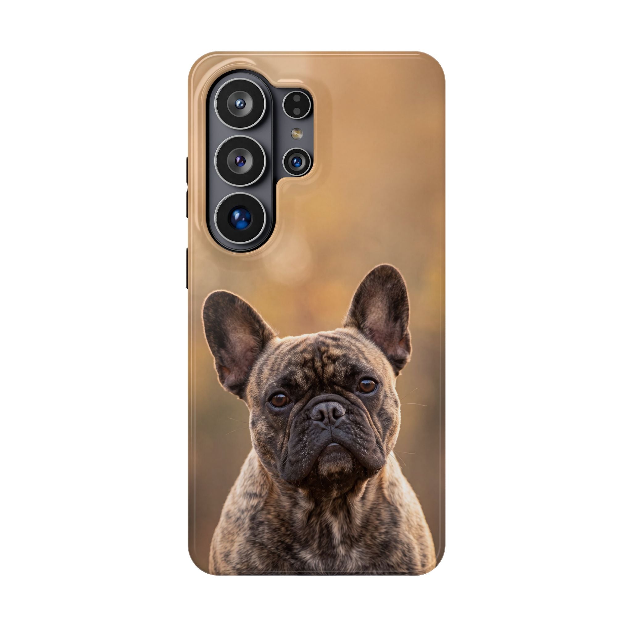 Brindle French Bulldog Phone Case — Impact-Resistant Wireless Charging Cover