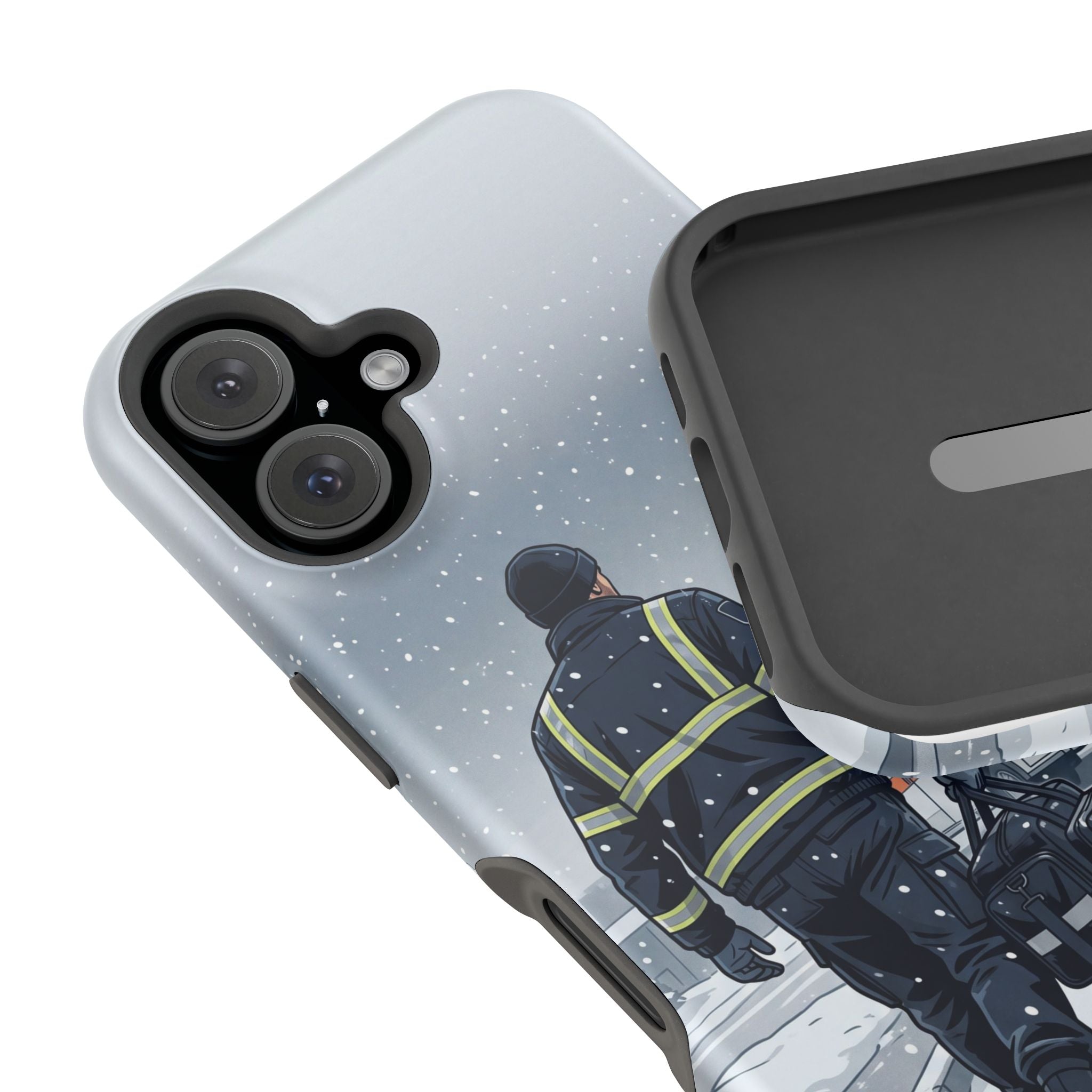 Bold Paramedic/EMT Portrait Phone Case — Magnetic Wireless Charging Cover