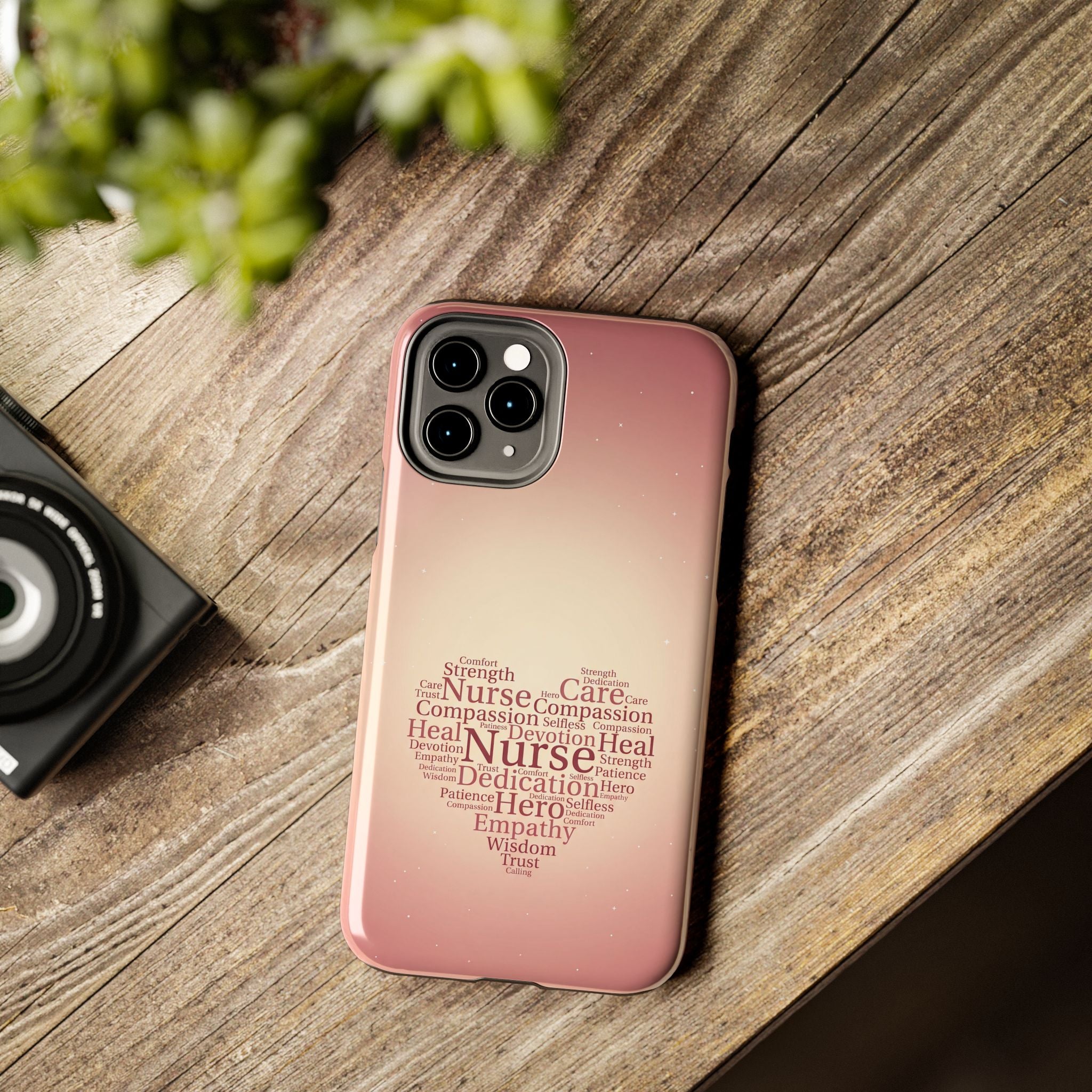 Nurse Heart Word Cloud Phone Case | iPhone & Samsung Galaxy series