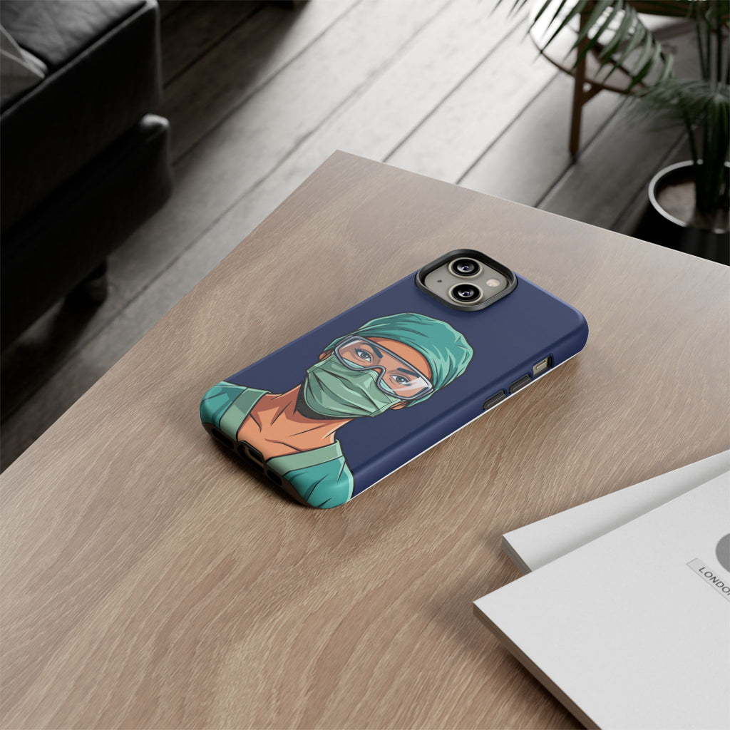 Nurse Illustrated Portrait Phone Case | iPhone & Samsung