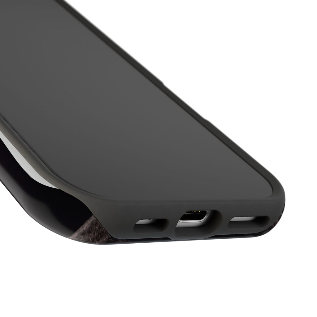 Black French Bulldog Phone Case — Impact-Resistant Wireless Charging Cover