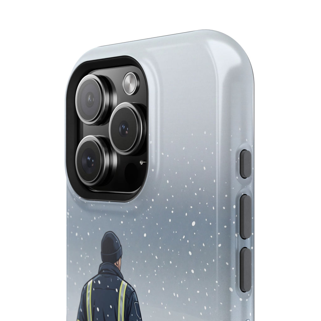 Bold Paramedic/EMT Portrait Phone Case — Magnetic Wireless Charging Cover