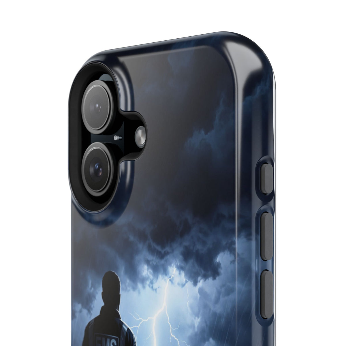 Personalized Lightning Storm EMS Phone Case — Wireless Charging Cover