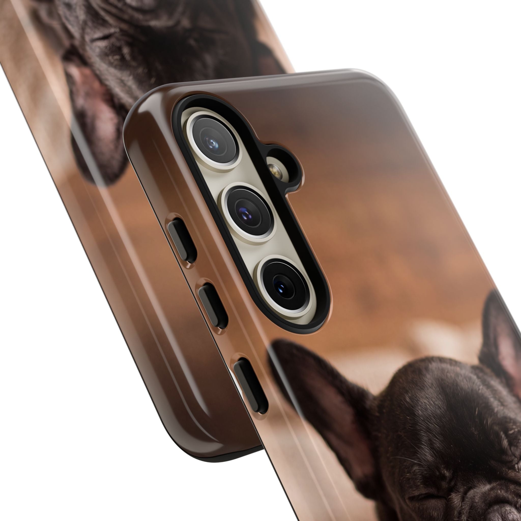 Sleeping French Bulldog Phone Case | Cozy Frenchie Resting on Blanket | iPhone & Samsung