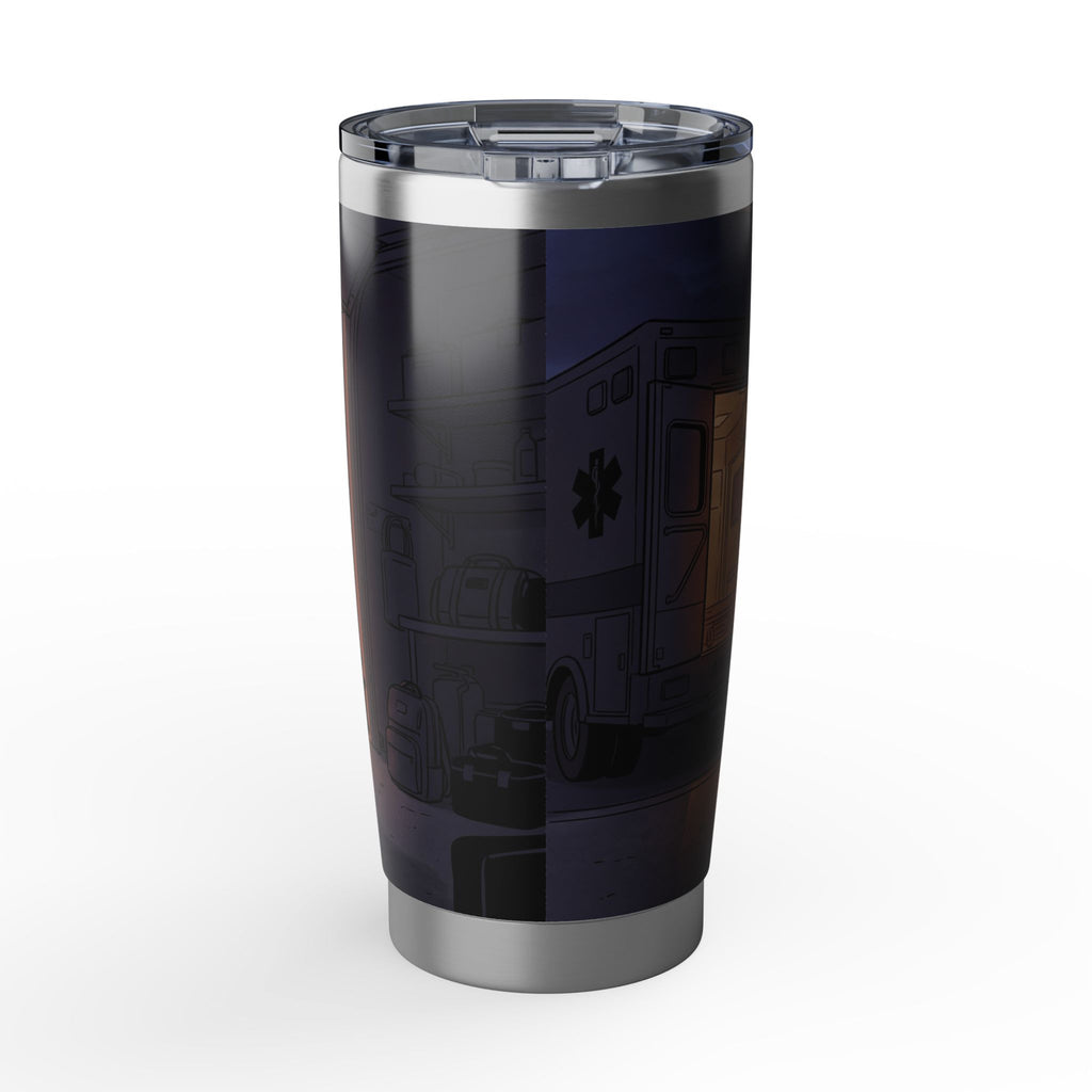Paramedic/EMT 20oz Tumbler – Compassion in the Field Silhouette Design