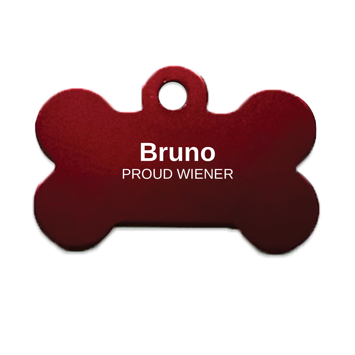 Personalized Dachshund Pet Tag - Custom Engraved Name Tag for Dog Collar, Heart Bone Circle Shape