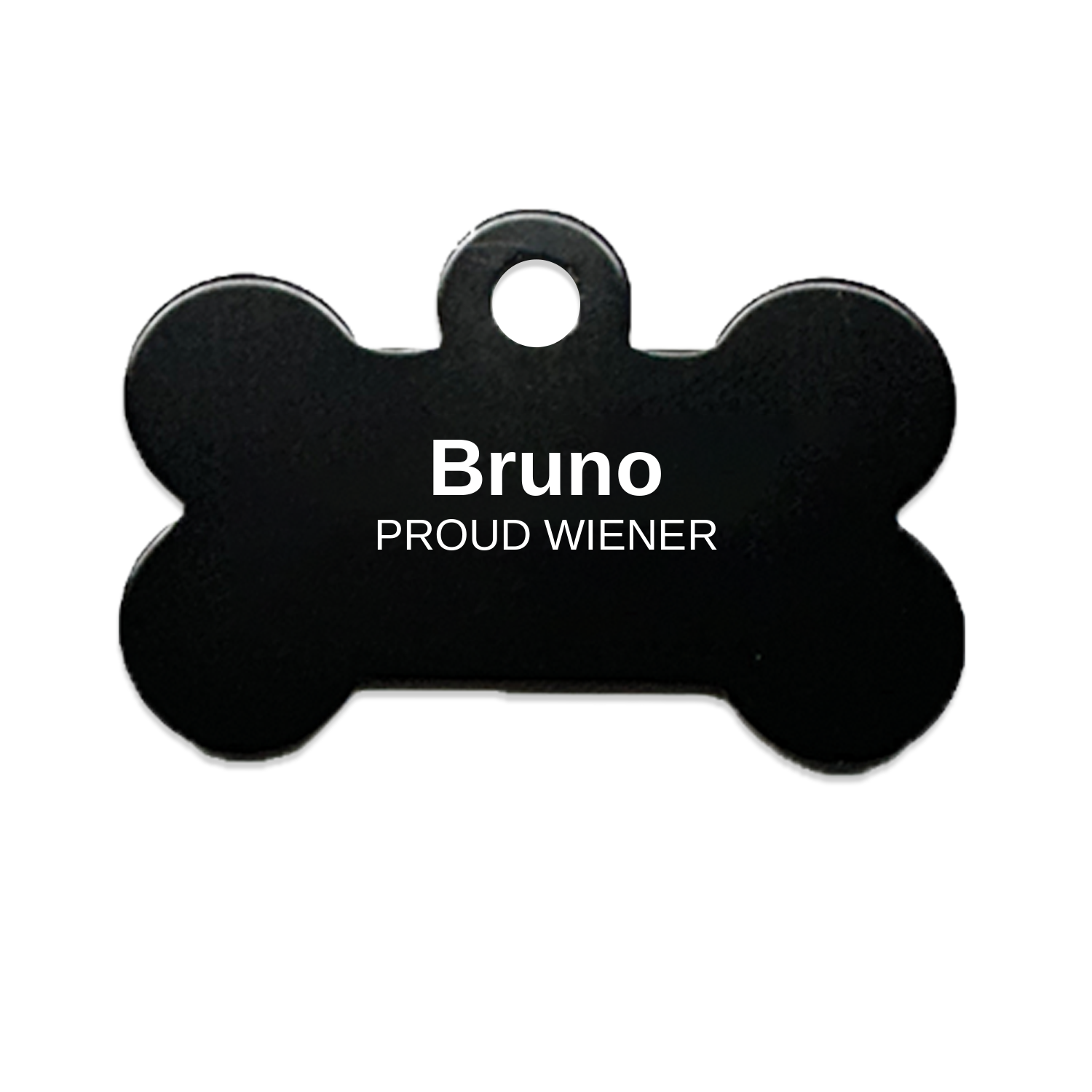 Personalized Dachshund Pet Tag - Custom Engraved Name Tag for Dog Collar, Heart Bone Circle Shape