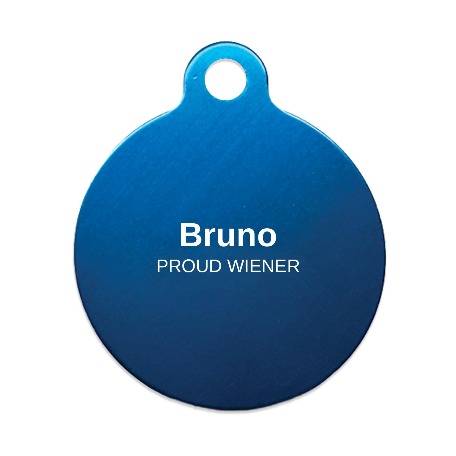 Personalized Dachshund Pet Tag - Custom Engraved Name Tag for Dog Collar, Heart Bone Circle Shape
