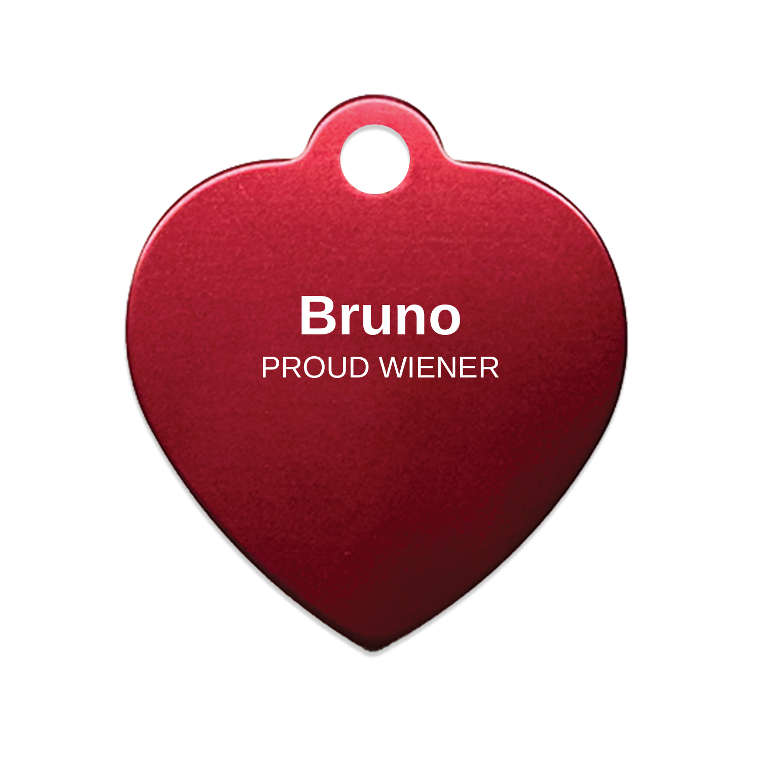 Personalized Dachshund Pet Tag - Custom Engraved Name Tag for Dog Collar, Heart Bone Circle Shape