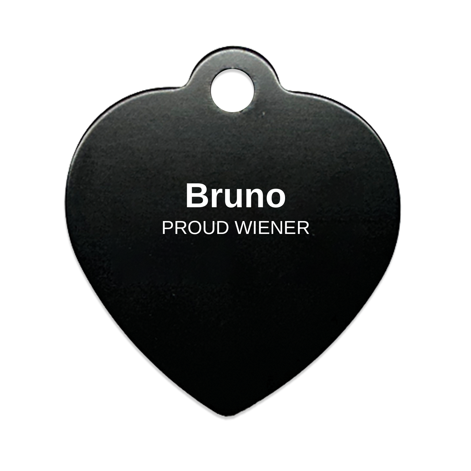 Personalized Dachshund Pet Tag - Custom Engraved Name Tag for Dog Collar, Heart Bone Circle Shape