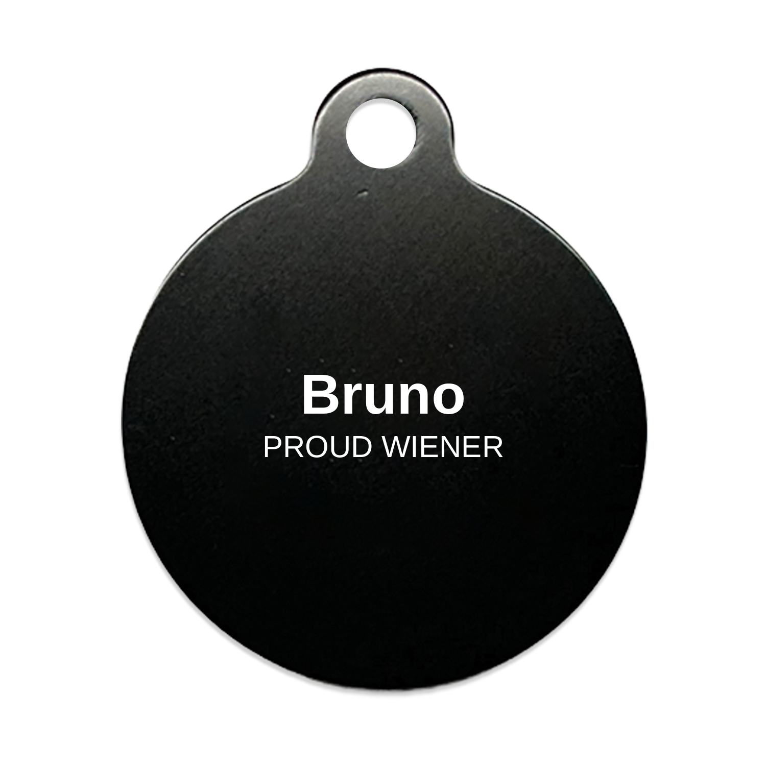 Personalized Dachshund Pet Tag - Custom Engraved Name Tag for Dog Collar, Heart Bone Circle Shape