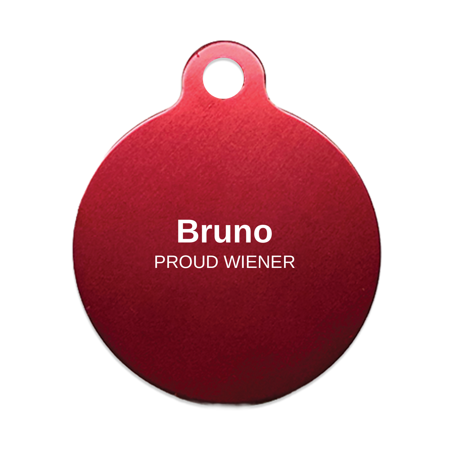 Personalized Dachshund Pet Tag - Custom Engraved Name Tag for Dog Collar, Heart Bone Circle Shape