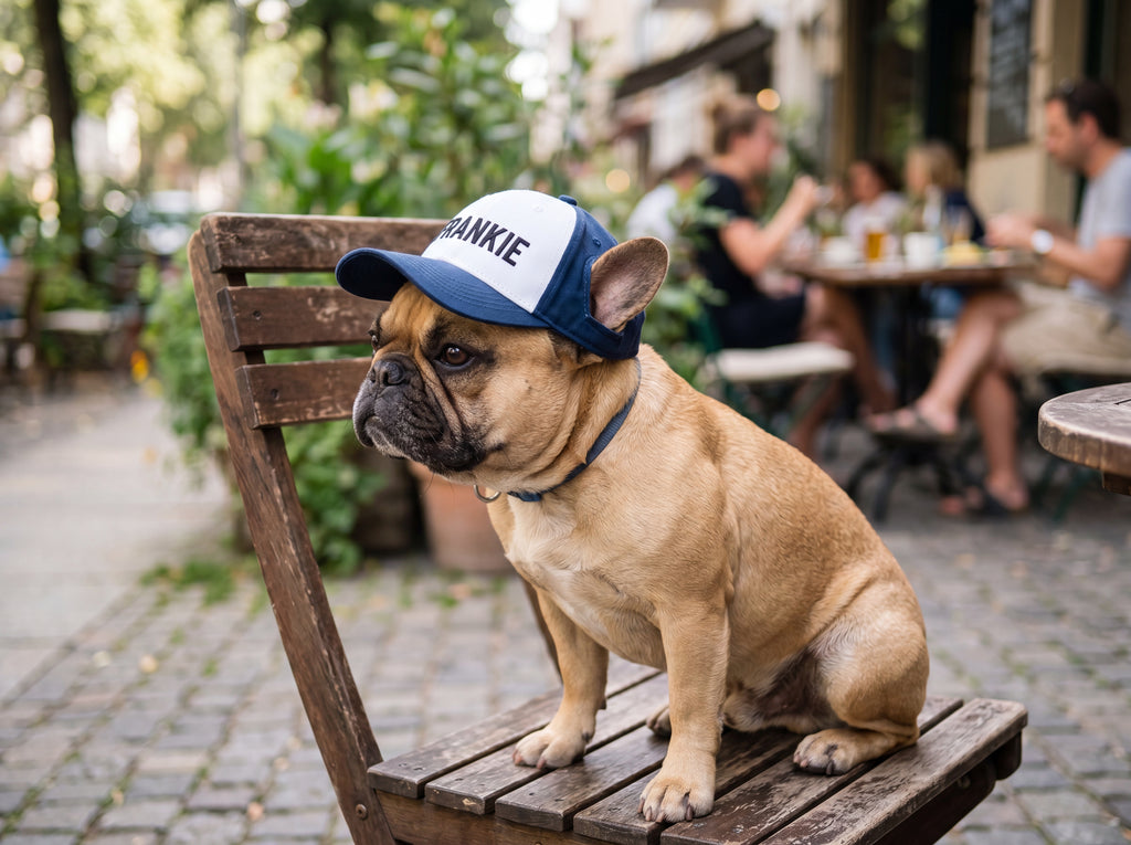 Personalized French Bulldog Trucker Hat | Custom Name Dog Dad Cap, Frenchie Owner Gift