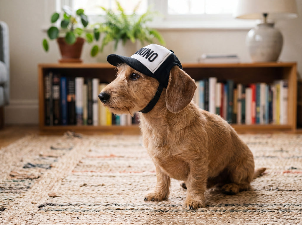 Personalized Dachshund Trucker Hat | Custom Name Dog Hat | e.g., "Bruno"