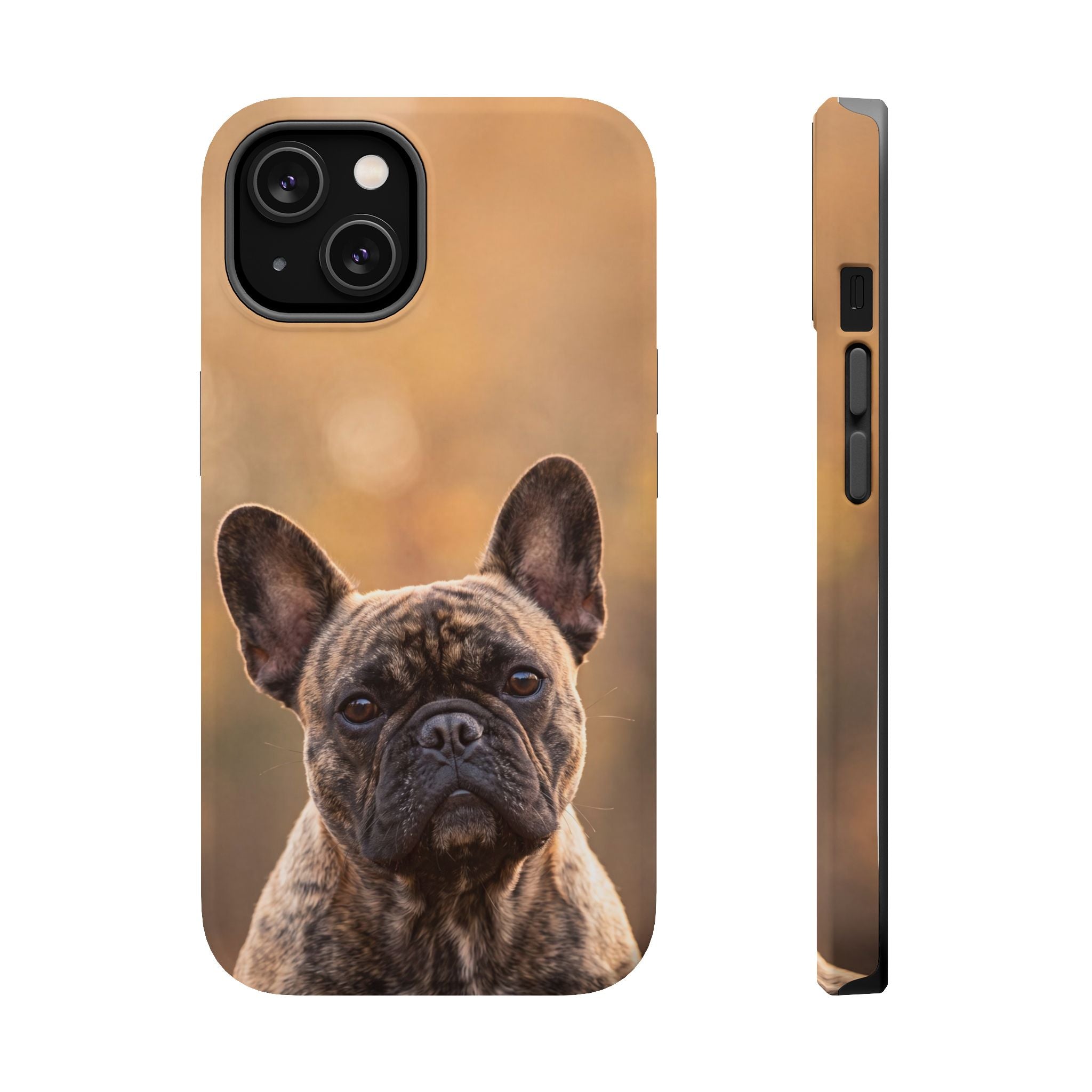 Brindle French Bulldog Phone Case — Impact-Resistant Wireless Charging Cover