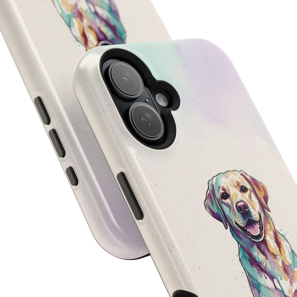 Watercolor Labrador Phone Case — Tough Magnetic Case with Wireless Charging