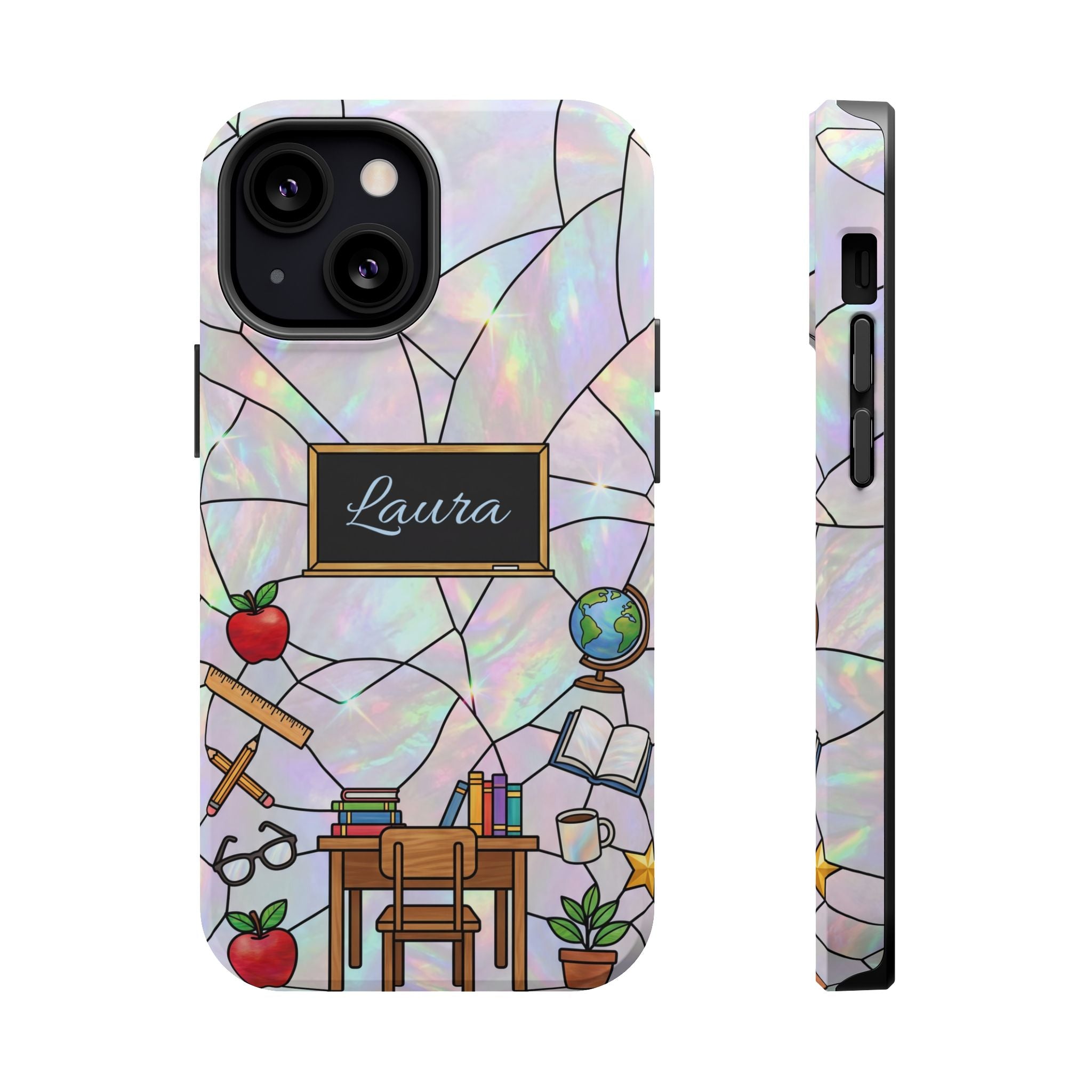 Personalized Teacher Phone Case — Impact-Resistant Wireless Charging Cover