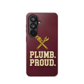 Plumb. Proud. Phone Case — Crossed Wrenches Wireless Charging Cover